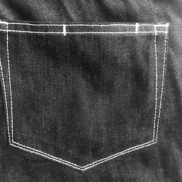 PAIGE Jeans Monica Tux JJ Skinny Dark Denim Frayed Light Blue Tux Sides Size 27 - Picture 7 of 11